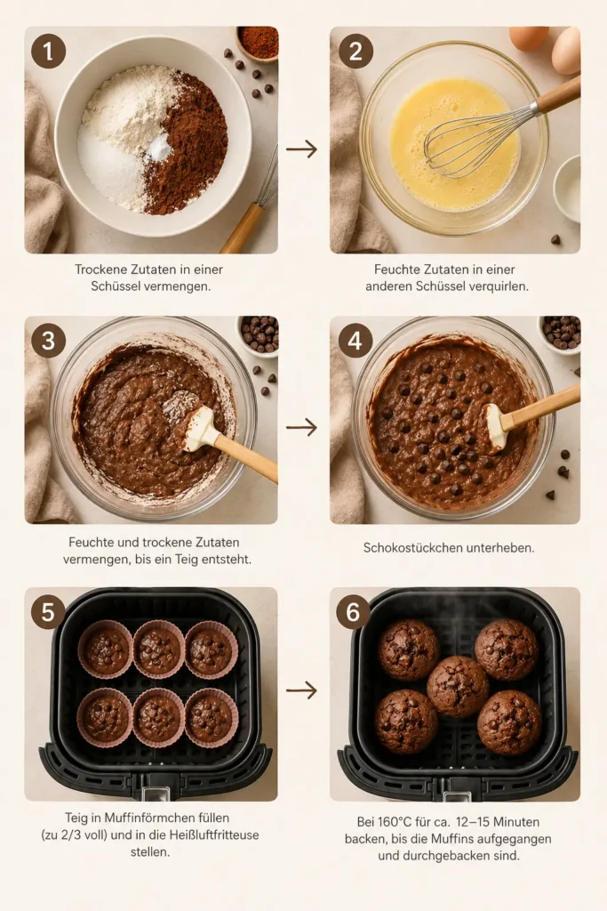 Muffins Rezept Airfryer: 12 Genial Fluffige Schoko-Muffins Zum Verlieben 2 ChatGPT Image 13 juil. 2026 16 37 30