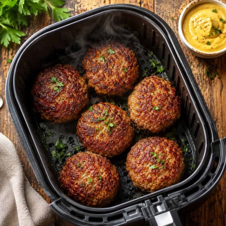 Frikadellen Heißluftfritteuse: 5 geniale Tricks für perfekt saftige Frikadellen 4 Frikadellen Heißluftfritteuse - knusprige goldbraune Frikadellen im Airfryer-Korb