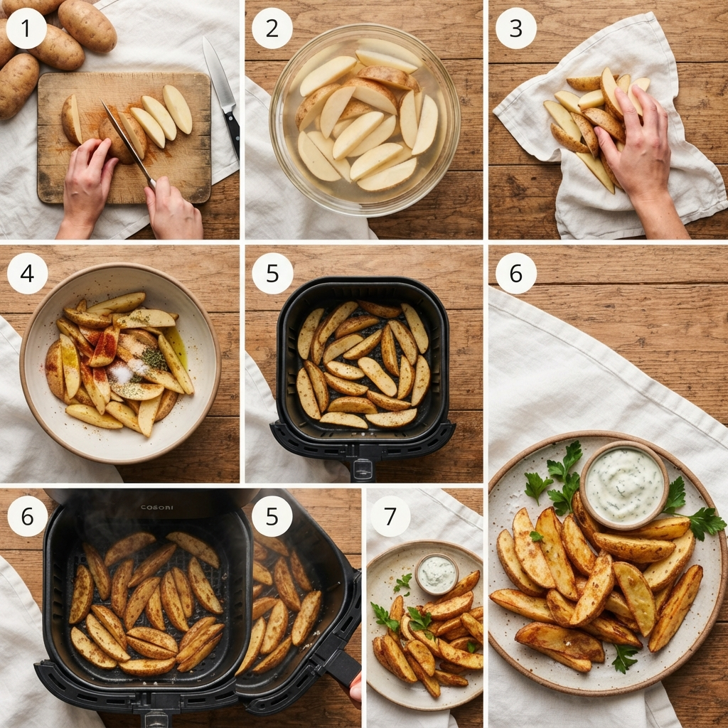Kartoffelspalten Airfryer: In 20 Minuten perfekt knusprig 2 Crispy potato wedges air fryer 202607171300