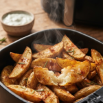 Kartoffelspalten Airfryer – knusprig gebackene Kartoffelspalten mit goldbrauner Kruste