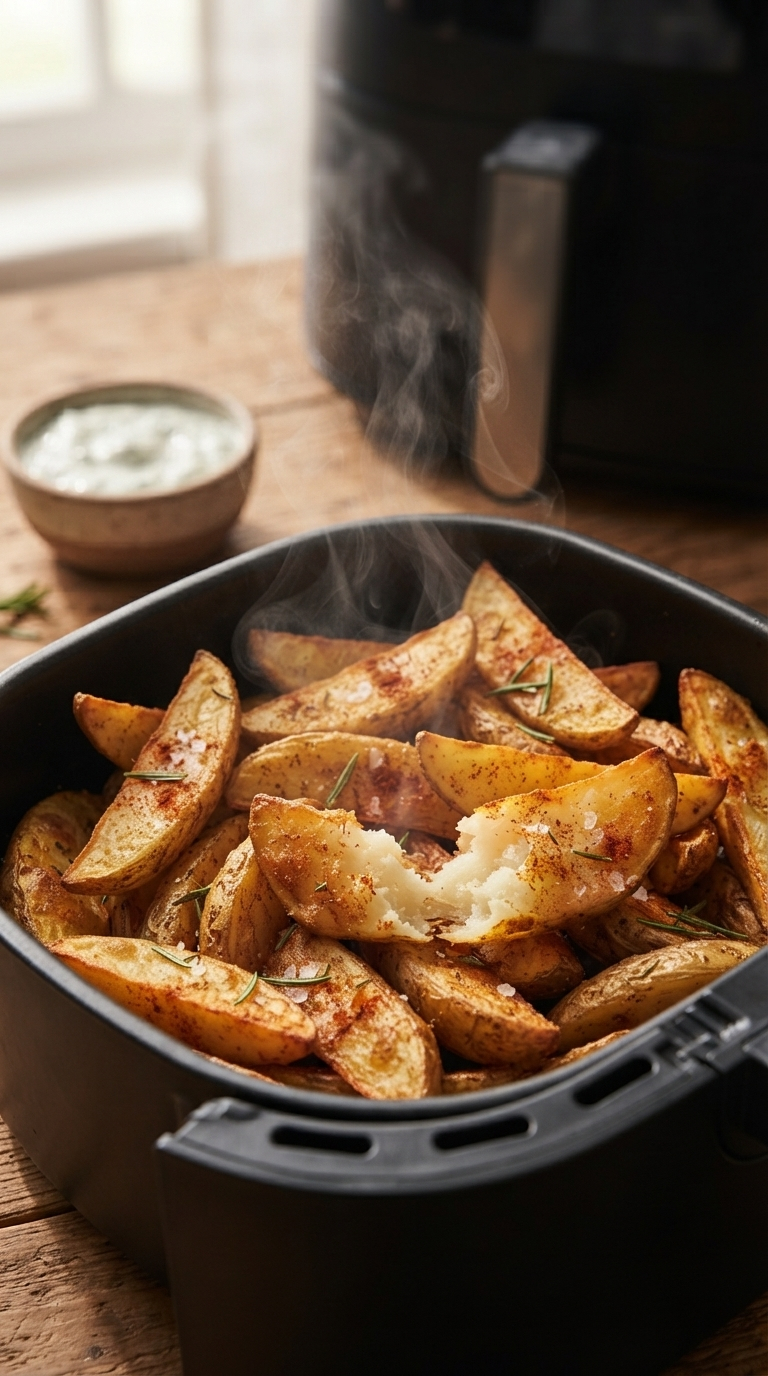 Kartoffelspalten Airfryer: In 20 Minuten perfekt knusprig 8 Kartoffelspalten Airfryer – knusprig gebackene Kartoffelspalten mit goldbrauner Kruste