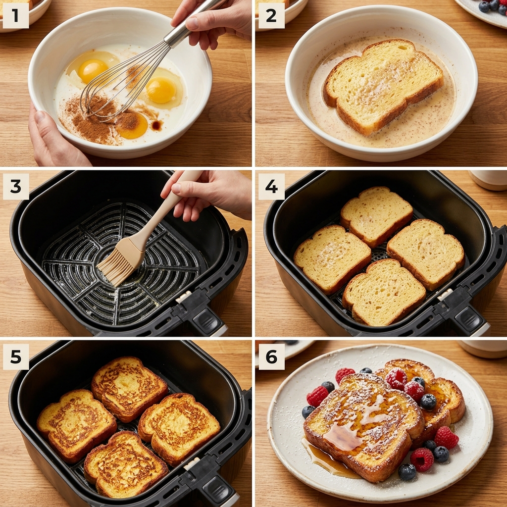 French Toast Rezepte aus dem Airfryer: Das knusprigste Frühstück, das du je gemacht hast 2 Making French toast in air 202607291100