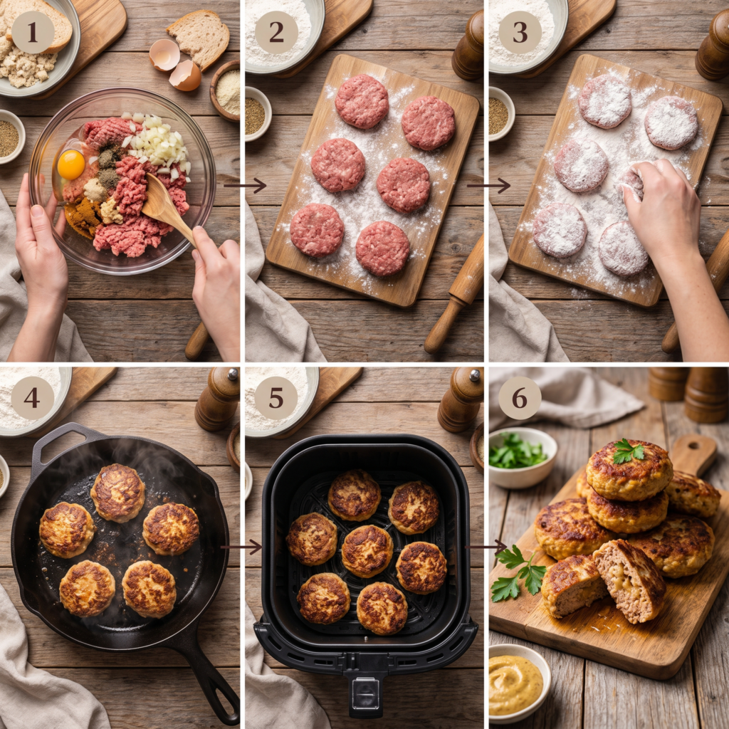 Frikadellen Rezepte: So gelingen dir die saftigsten Frikadellen aus der Air Fryer 2 Making Frikadellen in air fryer 202607161730