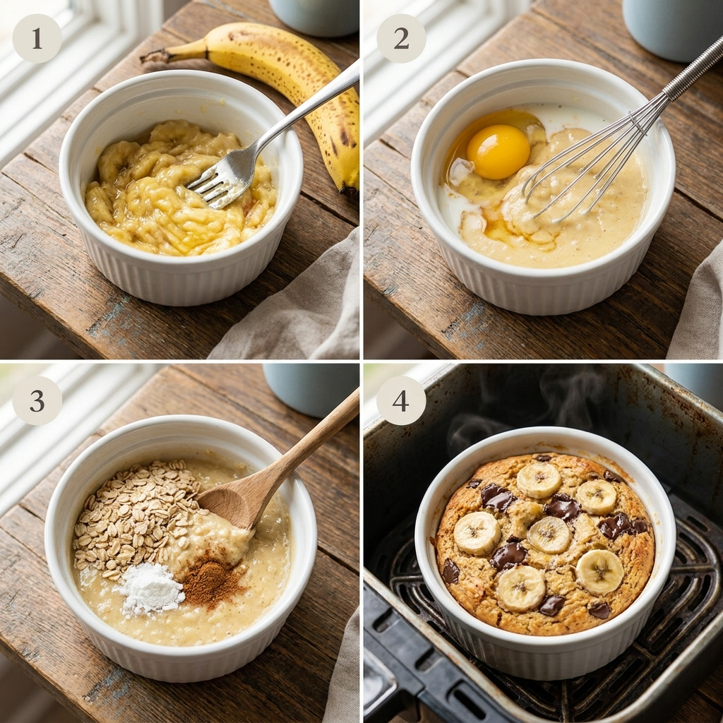 Baked Oats aus dem Air Fryer: Das geniale Rezept in 20 Minuten 2 Making baked oats air fryer 202607250106 2