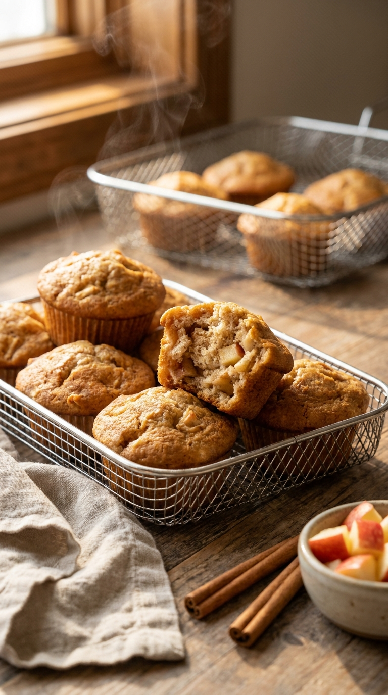 Apfelmuffins Airfryer: Das beste Rezept für saftige Apfelmuffins aus der Heißluftfritteuse 7 Apfelmuffins Airfryer – saftige Apfelmuffins frisch aus der Heißluftfritteuse