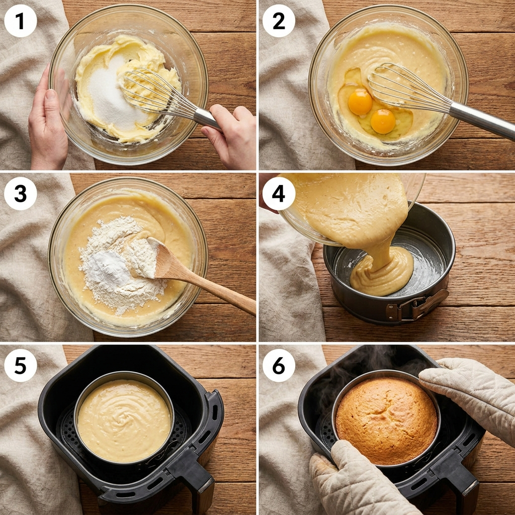 Kuchen im Airfryer backen: Das saftige 30-Minuten-Rezept, das jeder Anfänger schafft 2 Baking cake in air fryer 202608100652