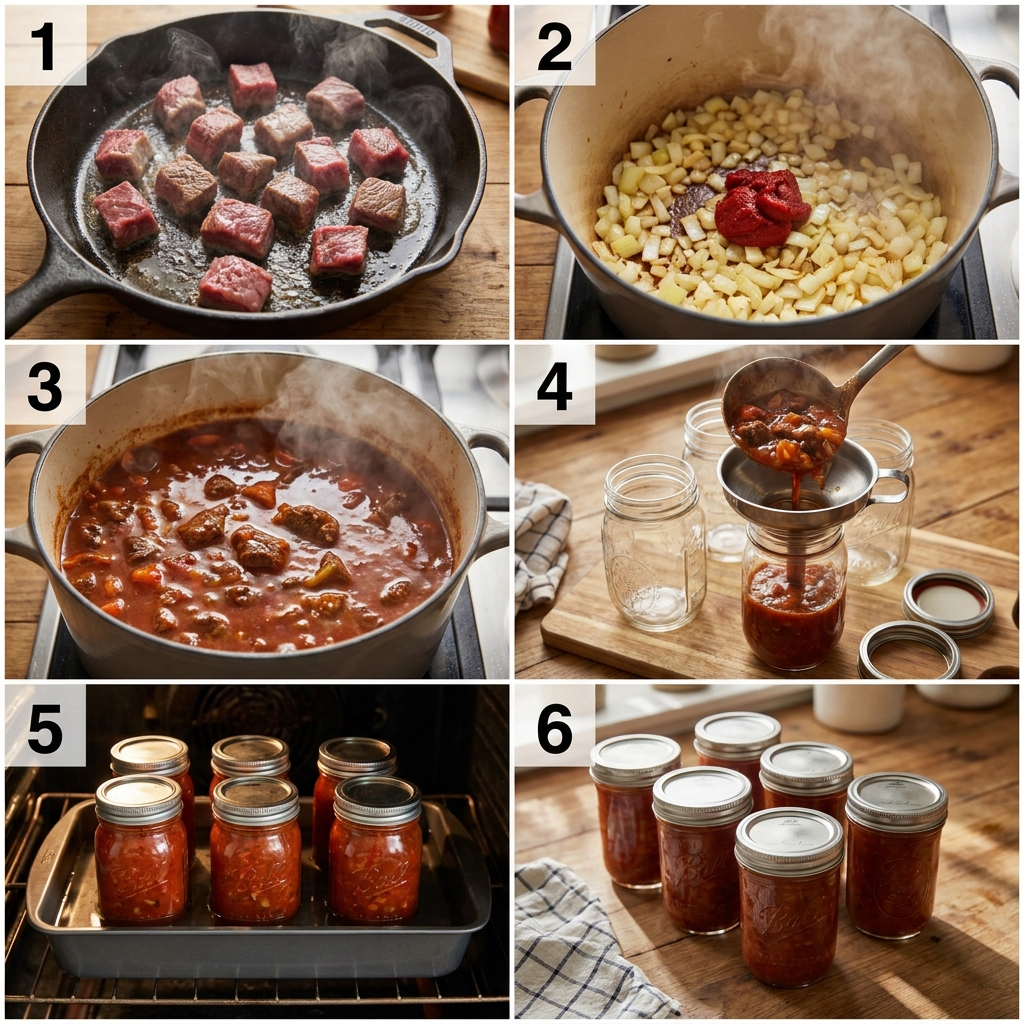 Fleisch Einkochen: Die komplette Anleitung + Rezept | Schritt für Schritt 2 Canning beef goulash at home 202608291756