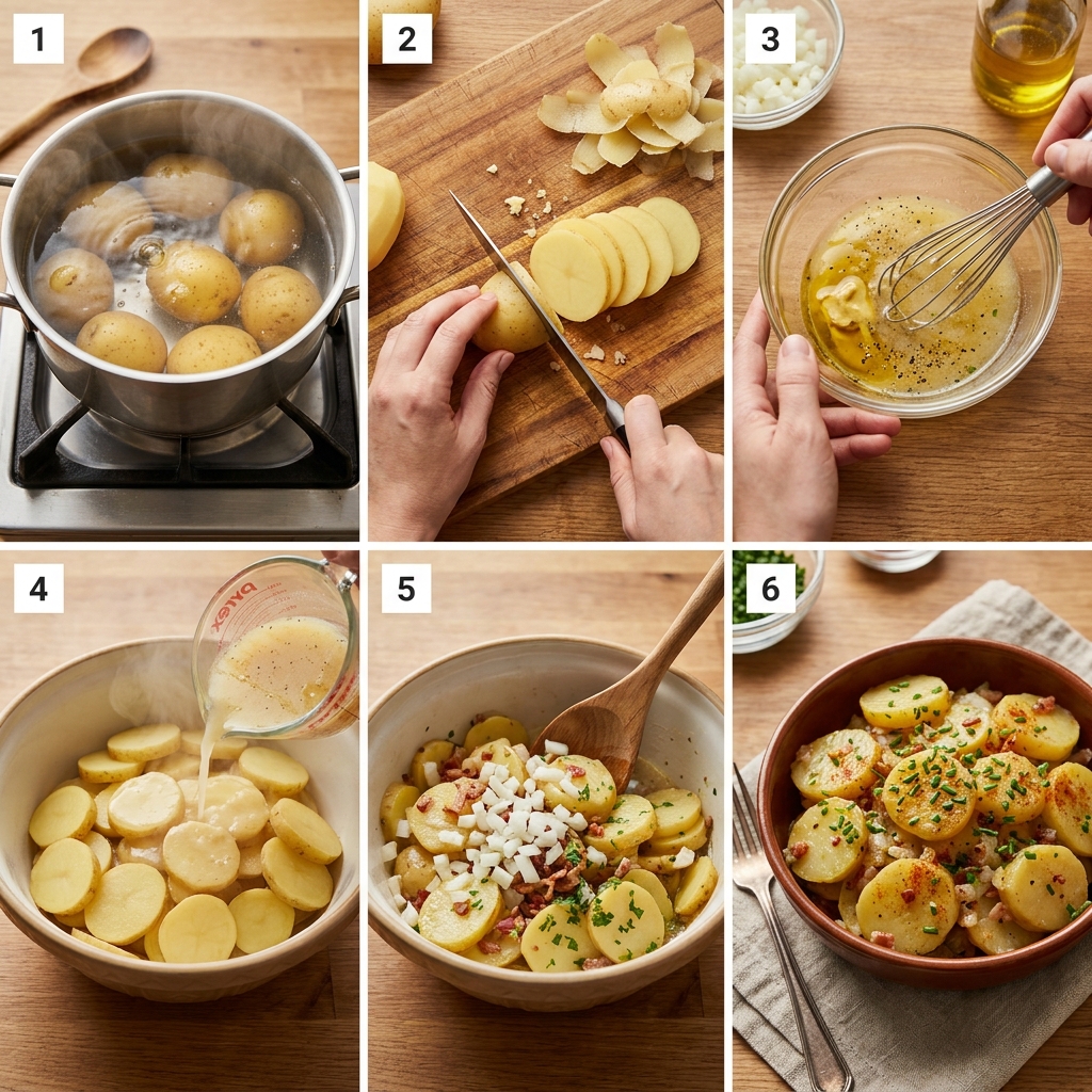 Kartoffelsalat: Das ultimative Rezept, Geheimnisse & typische Fehler 1 Making German potato salad 202608201435