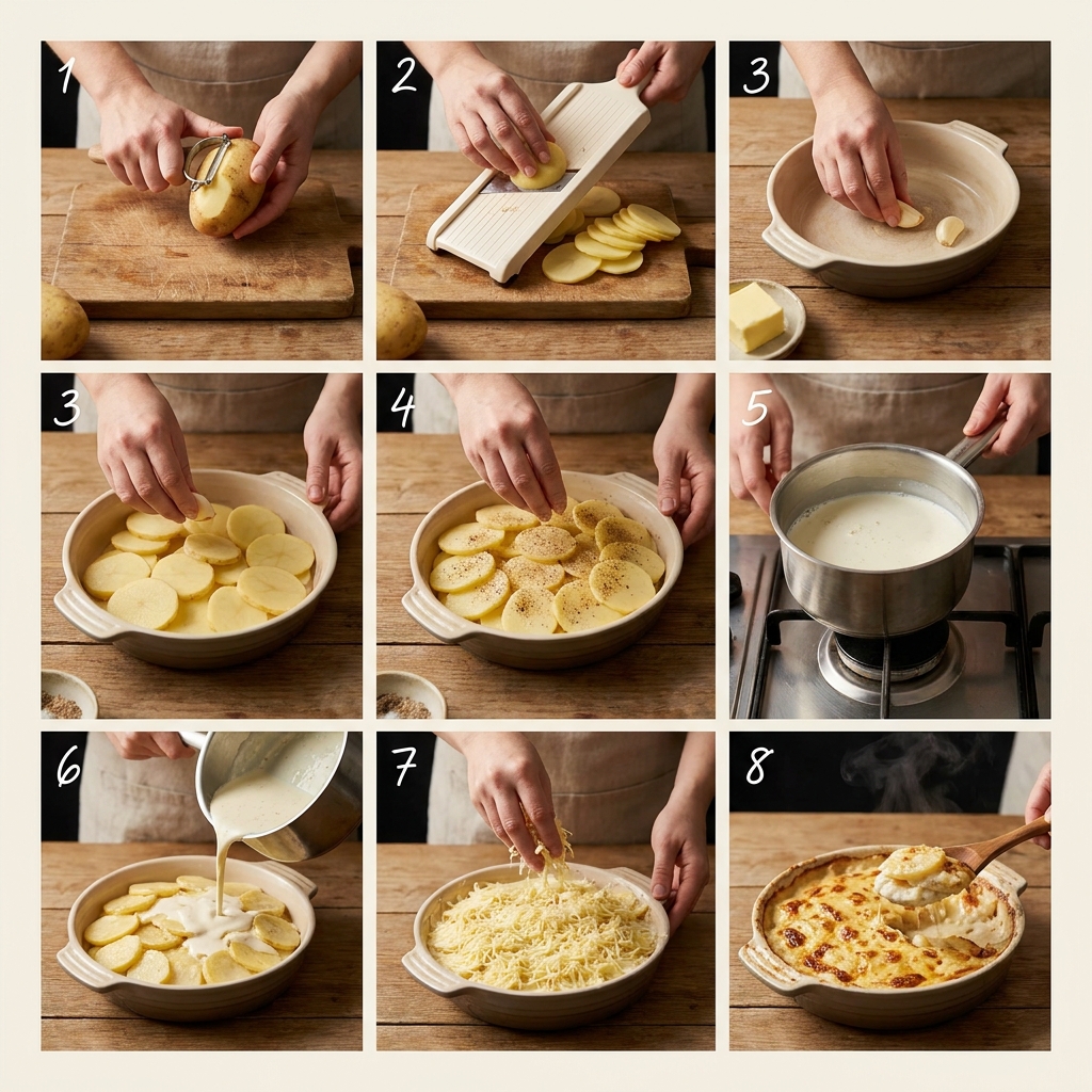 Kartoffel Gratin Rezepte: Das cremige Original mit Geheimtipps vom Profi 2 Making classic French potato gratin 202608271347