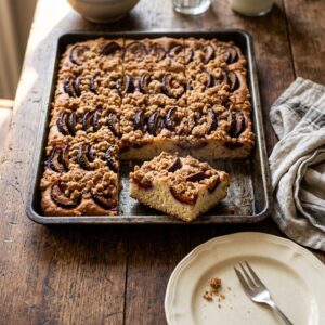 Pflaumenkuchen Rezept: Der beste Pflaumenkuchen mit Hefeteig und Streusel 1 Pflaumenkuchen Rezept mit saftigem Hefeteig, Streuseln und frischen Zwetschgen, frisch angeschnitten