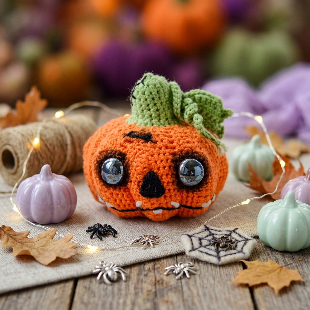 Häkeln Anleitung Kostenlos Deutsch: Süßer Halloween-Kürbis Amigurumi | Schritt-für-Schritt 5 Crochet pumpkin with Halloween d… 20260921161520