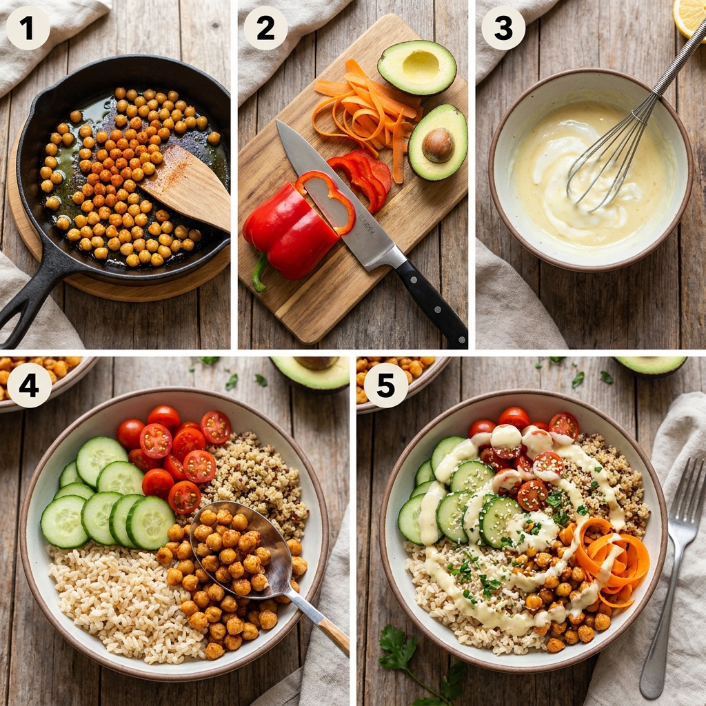 Kreatives Essen: Die besten Ideen, Rezepte & Inspirationen für jeden Tag 2 Making a rainbow Buddha bowl 202609031403